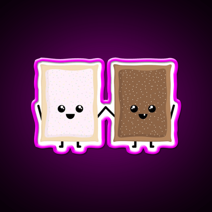 Bestie Pop Tarts Snack Food Led Neon Sign Rgb Color - Shineneon