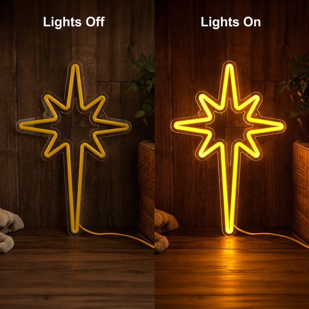 Bethlehem Star Man Cave LED Neon Sign main product image