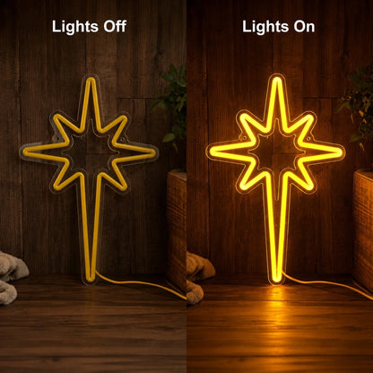 Bethlehem Star Man Cave LED Neon Sign - Shineneon