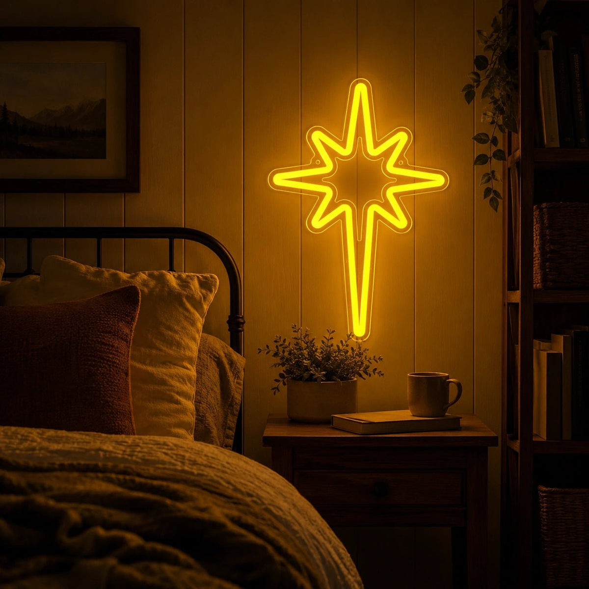 Bethlehem Star Man Cave LED Neon Sign - Shineneon