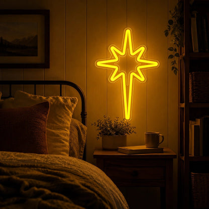 Bethlehem Star Man Cave LED Neon Sign - Shineneon