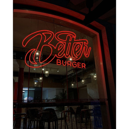 Better Burger Led Sign Business Neon Sign