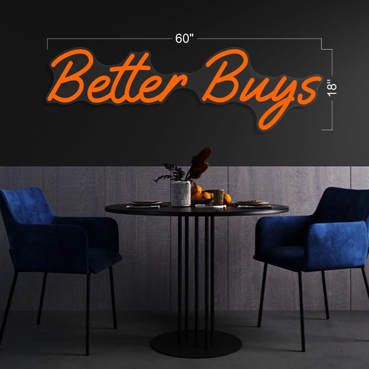 Better Buys Amber Glow Led Neon Sign For Cafe Retail Decor | Shineneon