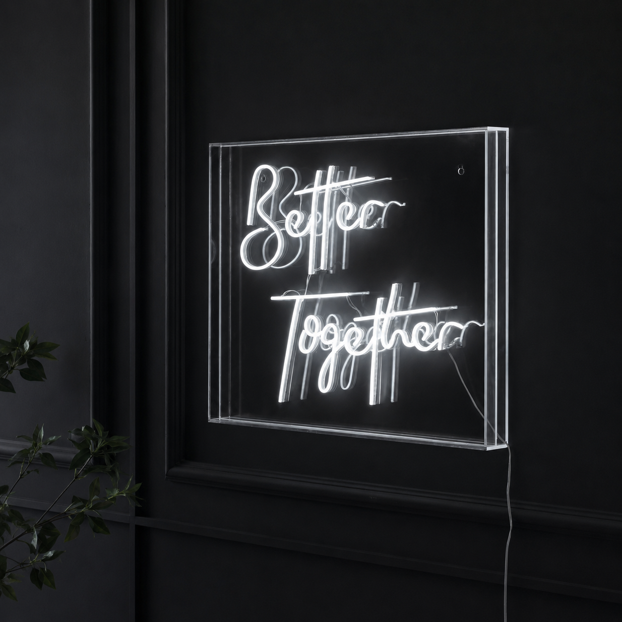 Better Together Acrylic LED Neon Sign - 02 High-Converting Product Image