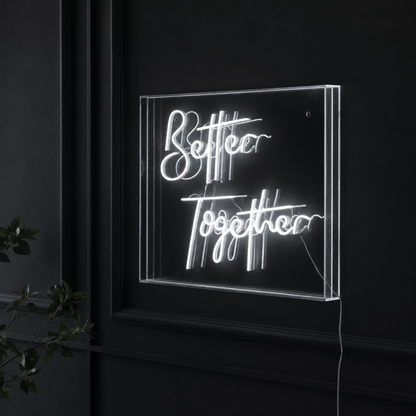 Better Together Acrylic LED Neon Sign - 02 High-Converting Product Image