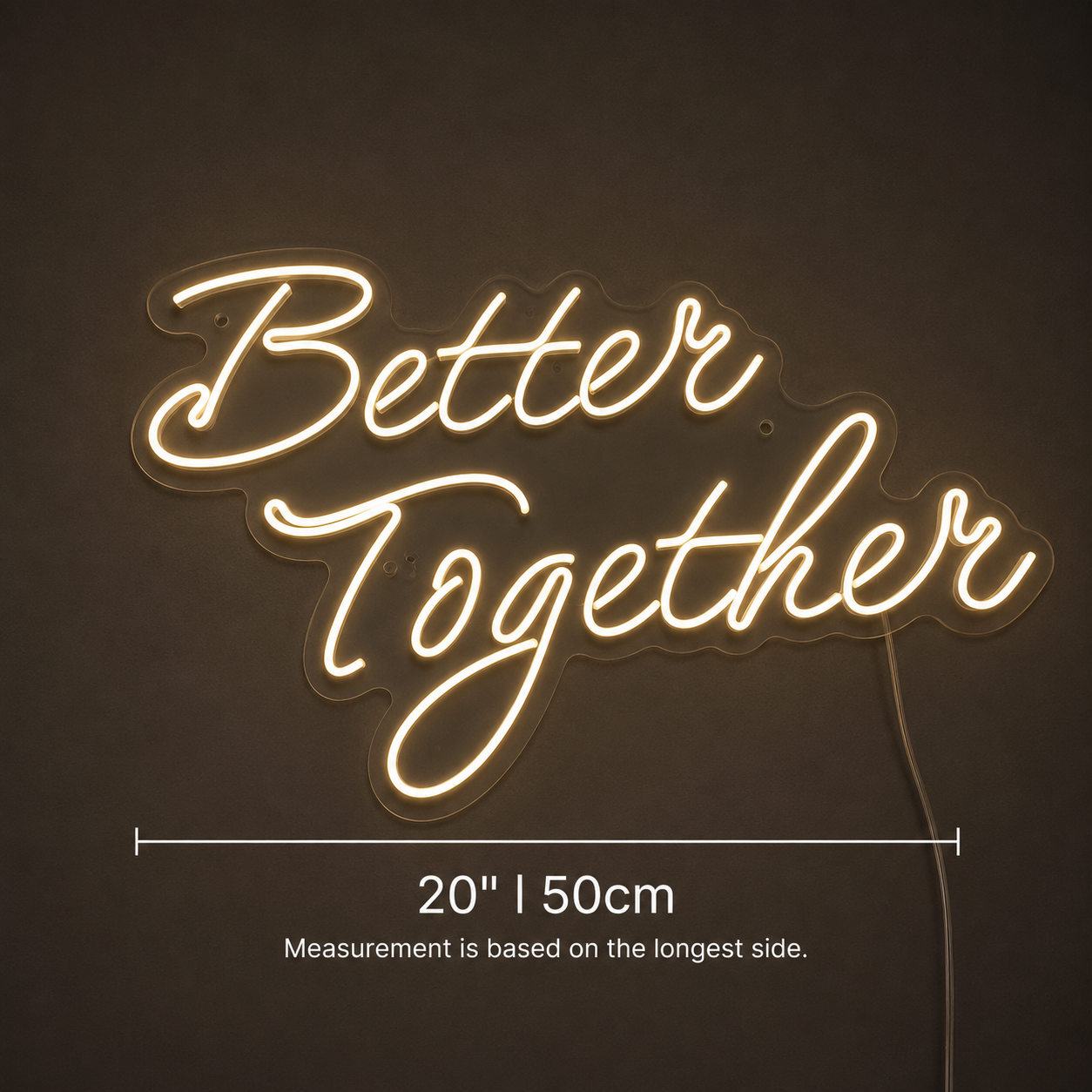 Better Together Classic Wall Light LED Neon Sign Wall Neon Sign - 04 Size Image