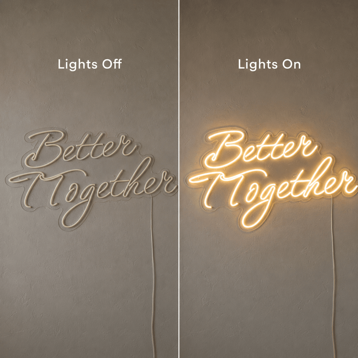 Better Together Classic Wall Light LED Neon Sign Wall Neon Sign - Shineneon