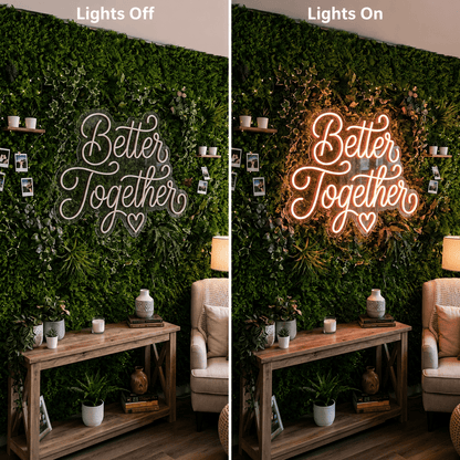 Better Together Cursive LED Neon Sign - Shineneon