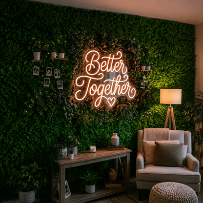 Better Together Cursive LED Neon Sign Wall Neon Sign - Shineneon