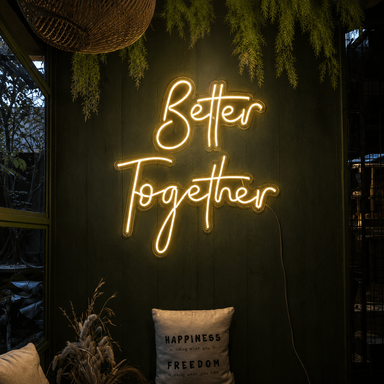 Better Together Cursive Room Decor LED Neon Sign Wall Neon Sign - Shineneon