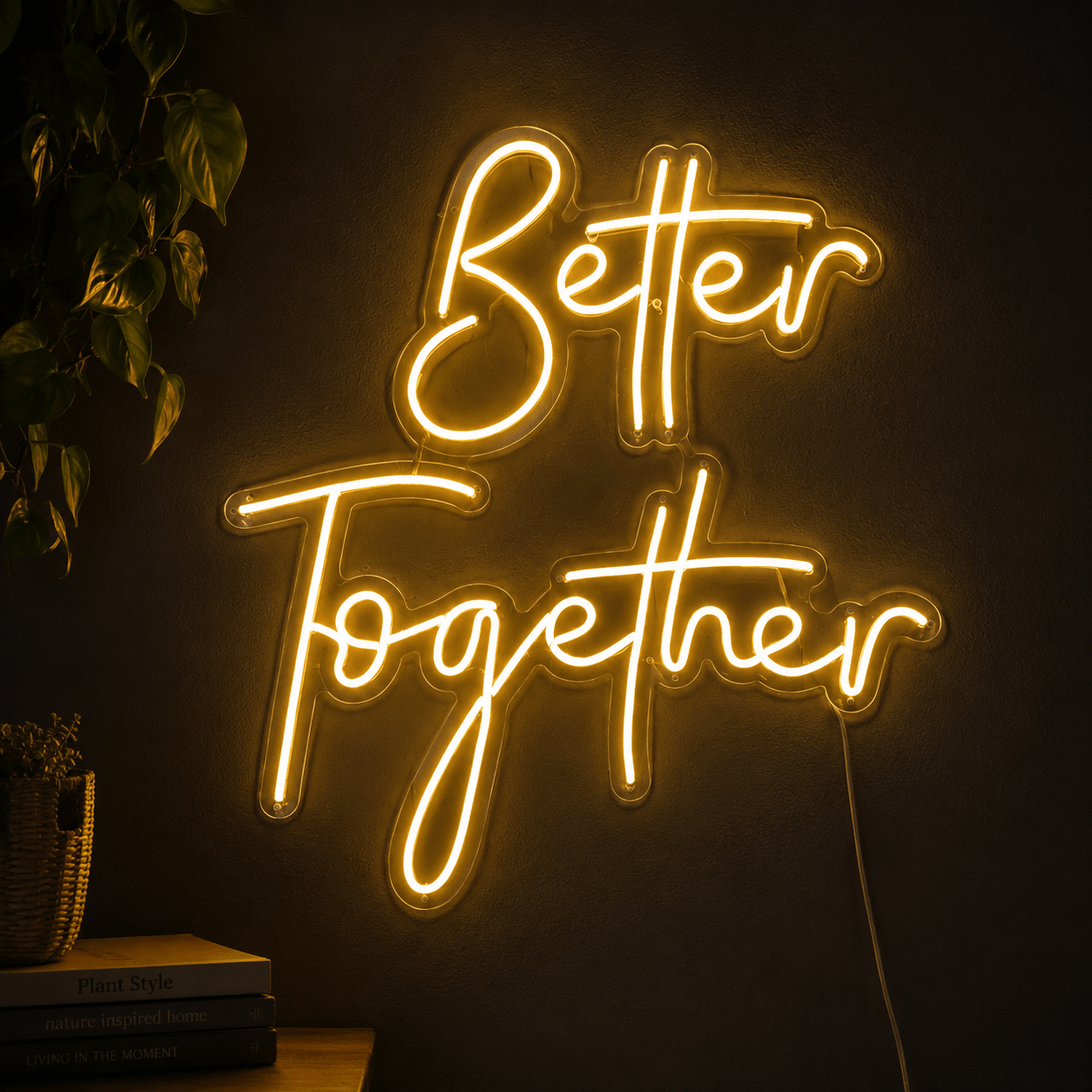Better Together Cursive Room Decor LED Neon Sign Wall Neon Sign - Shineneon