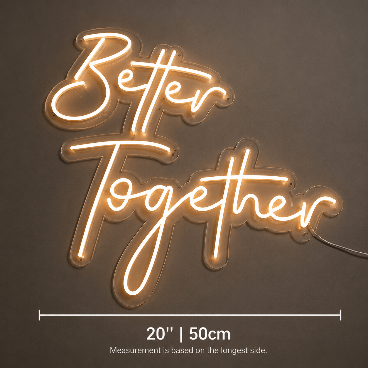 Better Together Cursive Wall Light LED Neon Sign - Shineneon