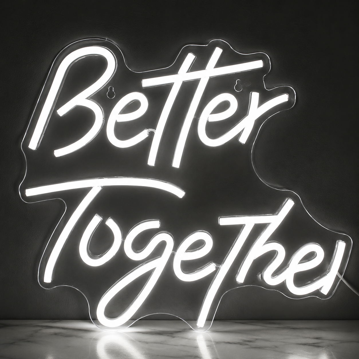 Better Together Decor Light LED Neon Sign - 03 Real Lifestyle Scene