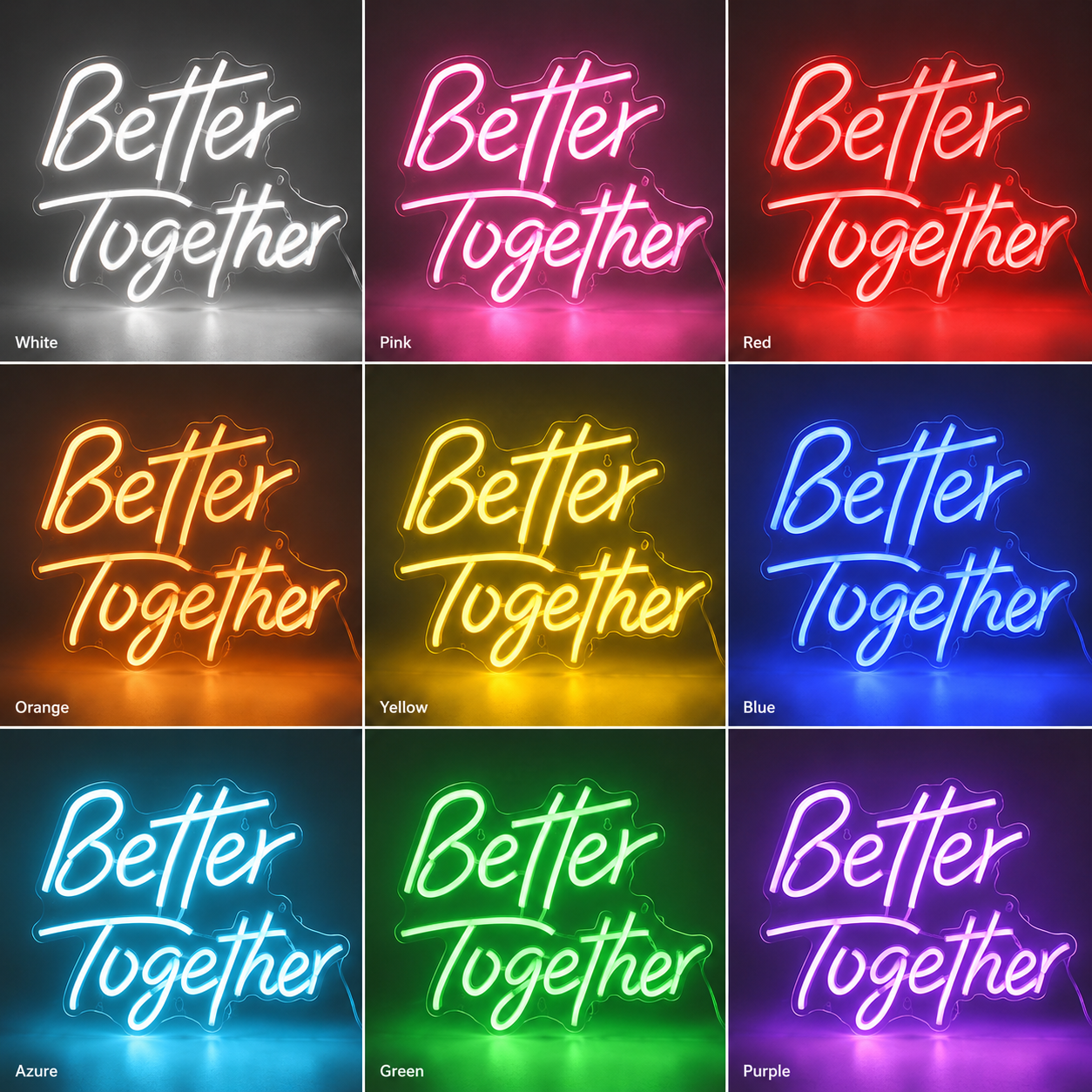 Better Together Decor Light LED Neon Sign - Shineneon