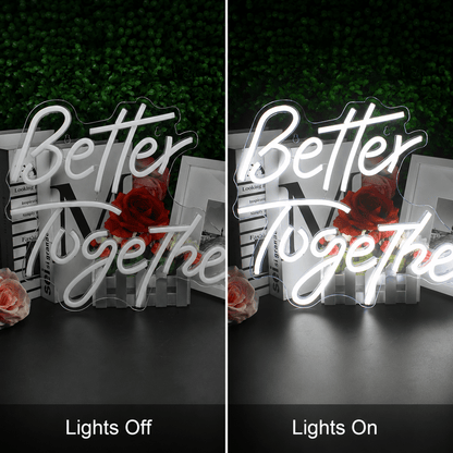 Better Together Decor Light LED Neon Sign Wall Neon Sign - Shineneon