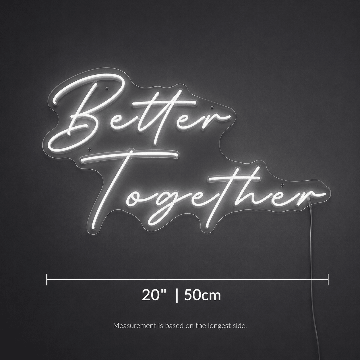 Better Together Dorm Room Decor LED Neon Sign - Shineneon