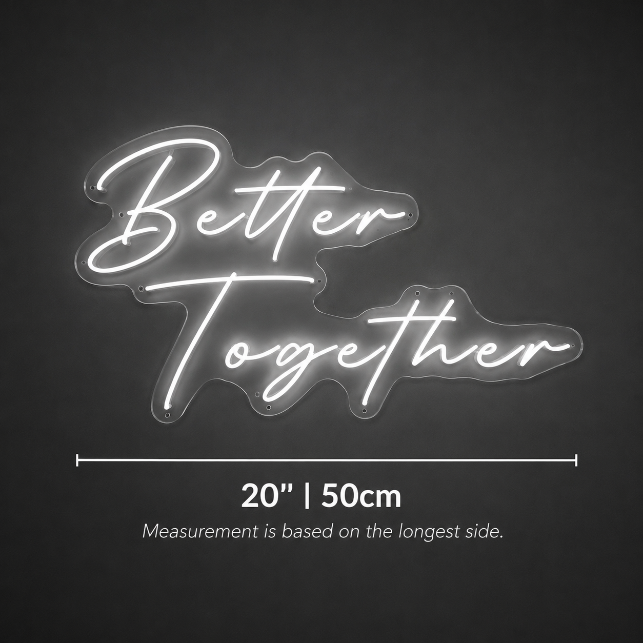 Better Together Dorm Room Decor LED Neon Sign Wall Neon Sign - 04 Size Image