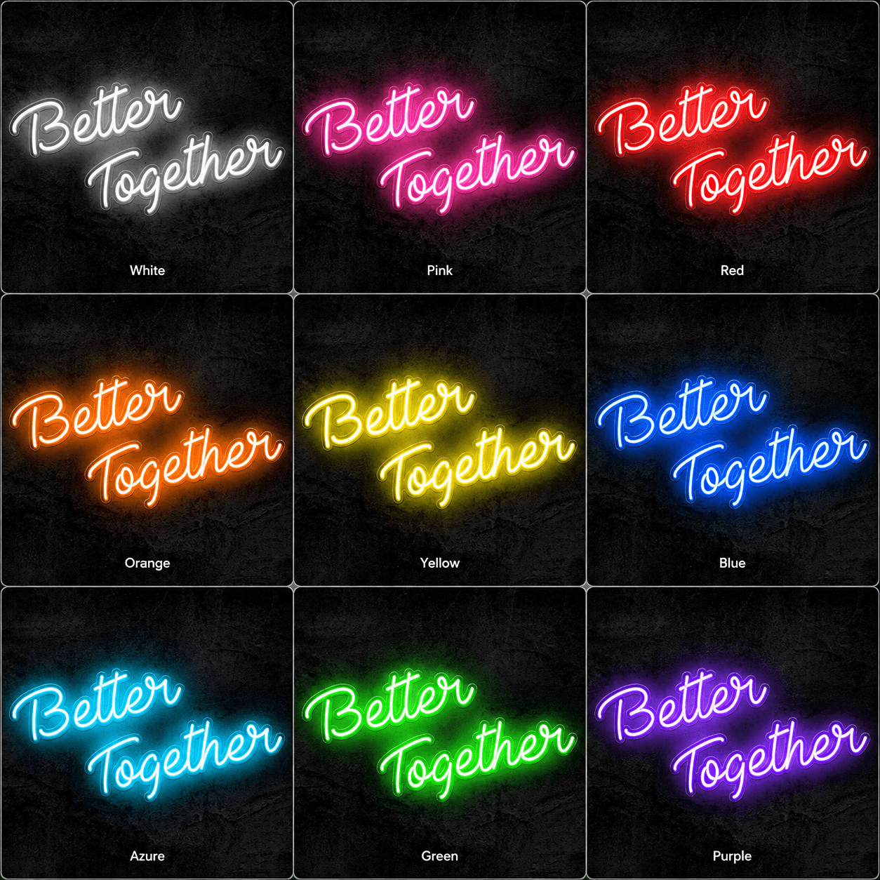 Better Together Handwritten Decor Sign LED Neon Sign - Shineneon
