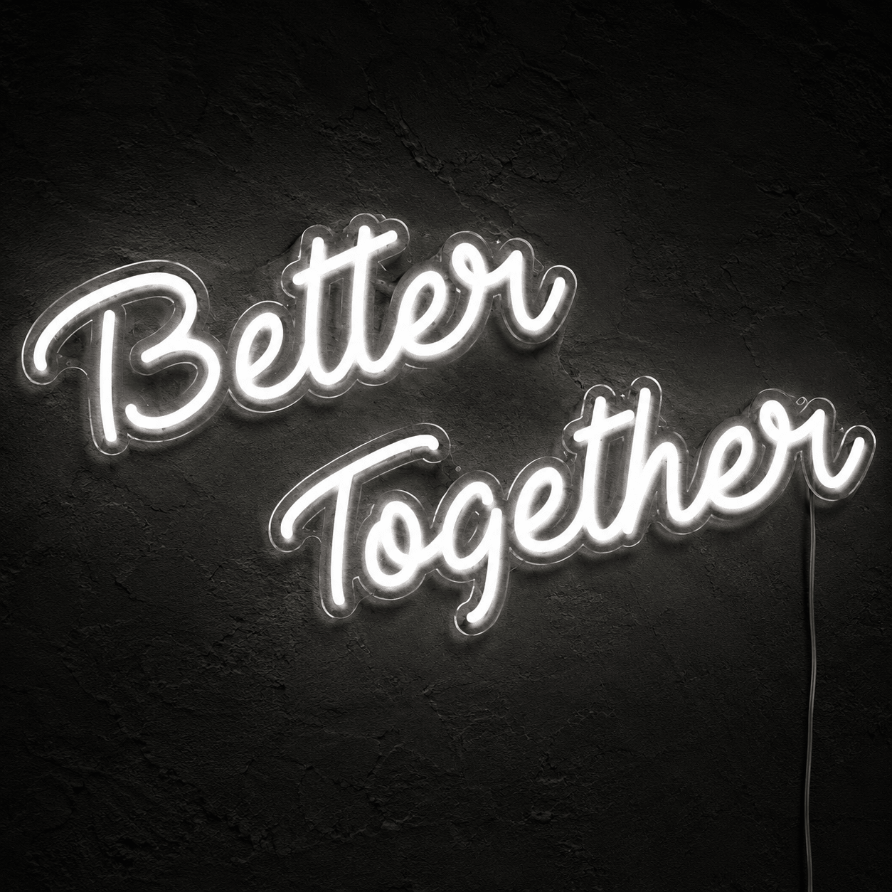 Better Together Handwritten Decor Sign LED Neon Sign - Shineneon