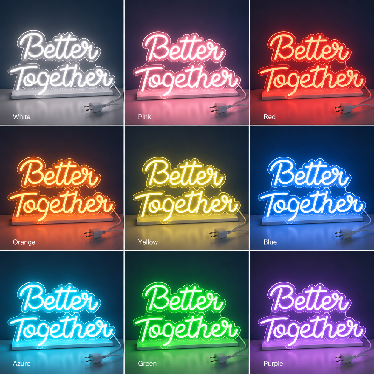 Better Together Handwritten LED Neon Sign - Shineneon