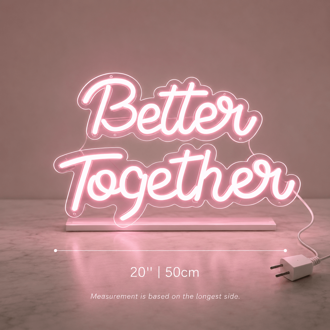Better Together Handwritten LED Neon Sign - Shineneon