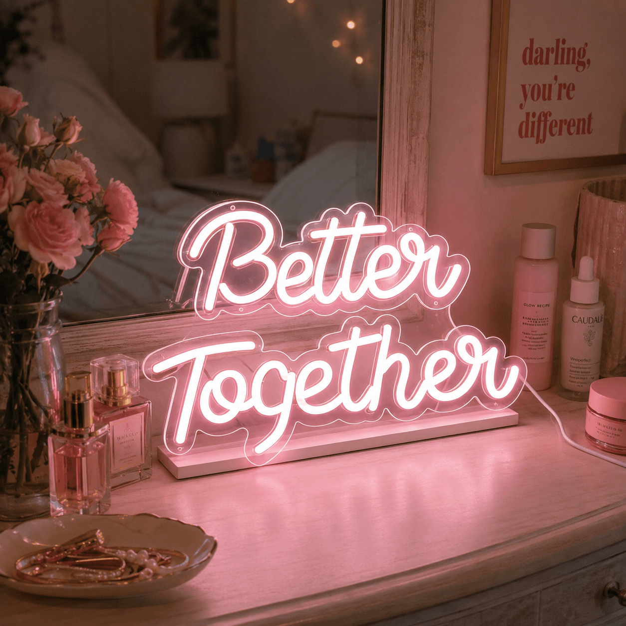 Better Together Handwritten LED Neon Sign Wall Neon Sign - Shineneon
