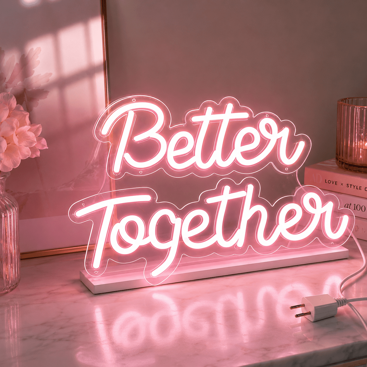 Better Together Handwritten LED Neon Sign Wall Neon Sign - Shineneon