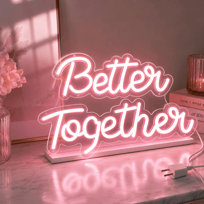 Better Together Handwritten LED Neon Sign Wall Neon Sign - Shineneon