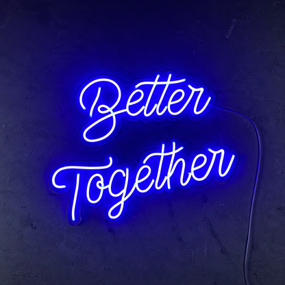 Better Together Handwritten Wall Decor LED Neon Sign - 02 High-Converting Product Image