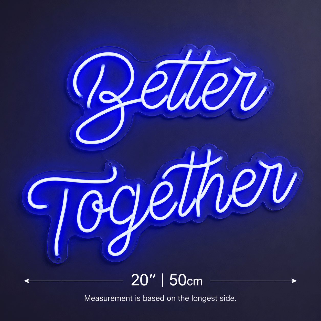 Better Together Handwritten Wall Decor LED Neon Sign - Shineneon
