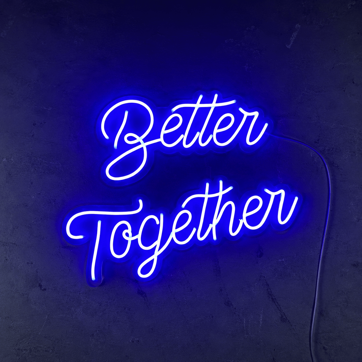 Better Together Handwritten Wall Decor LED Neon Sign - Shineneon