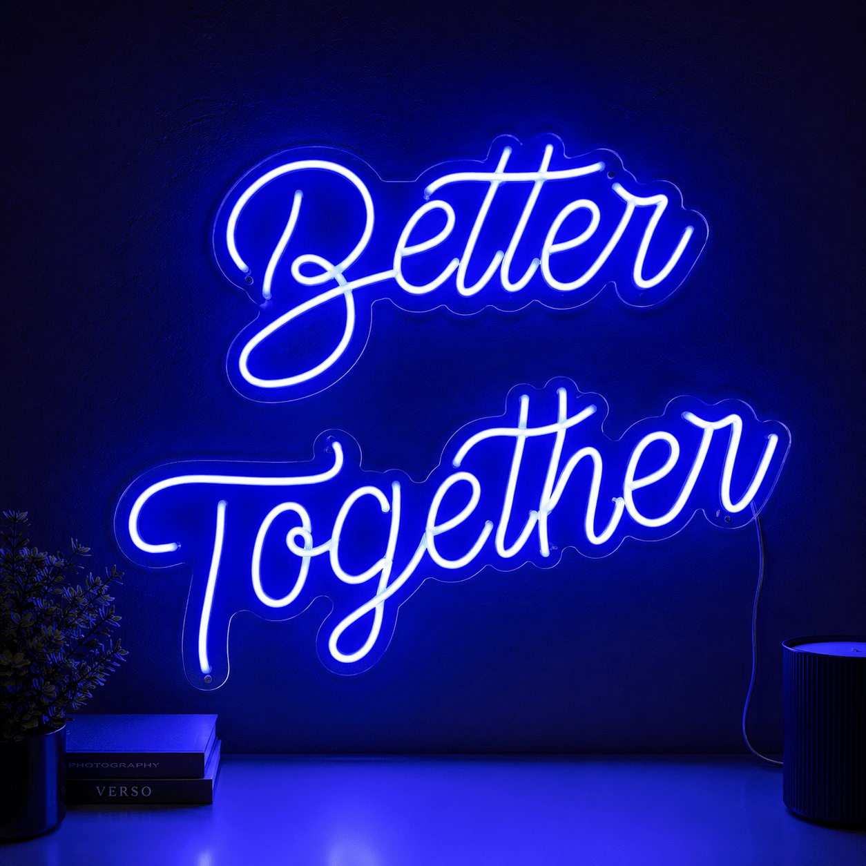 Better Together Handwritten Wall Decor LED Neon Sign - Shineneon