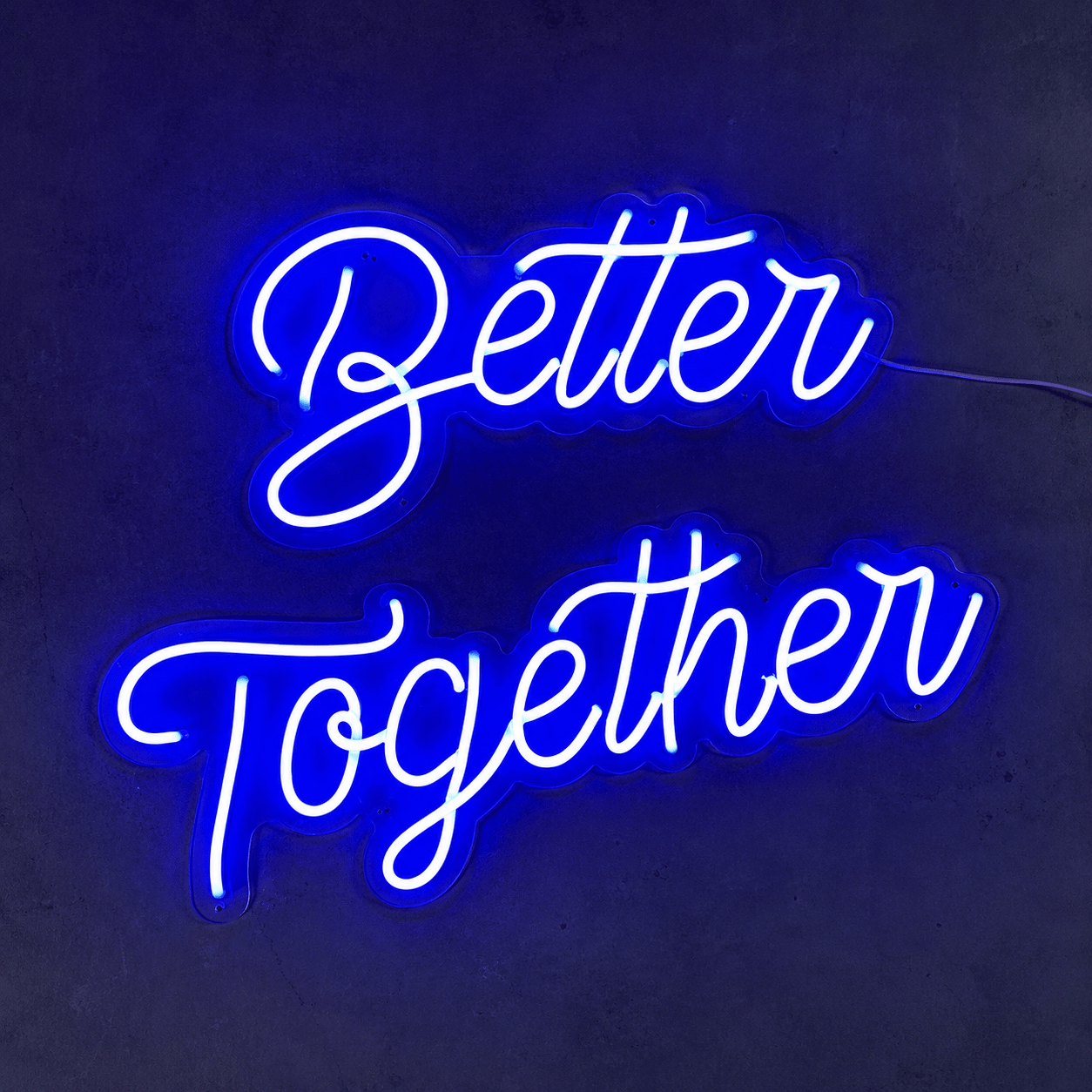 Better Together Handwritten Wall Decor LED Neon Sign Wall Neon Sign - Shineneon