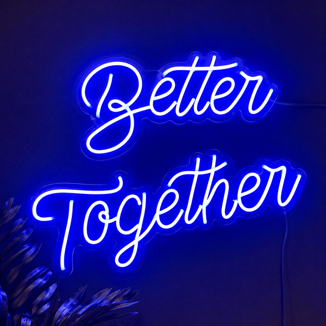 Better Together Handwritten Wall Decor LED Neon Sign Wall Neon Sign - Shineneon