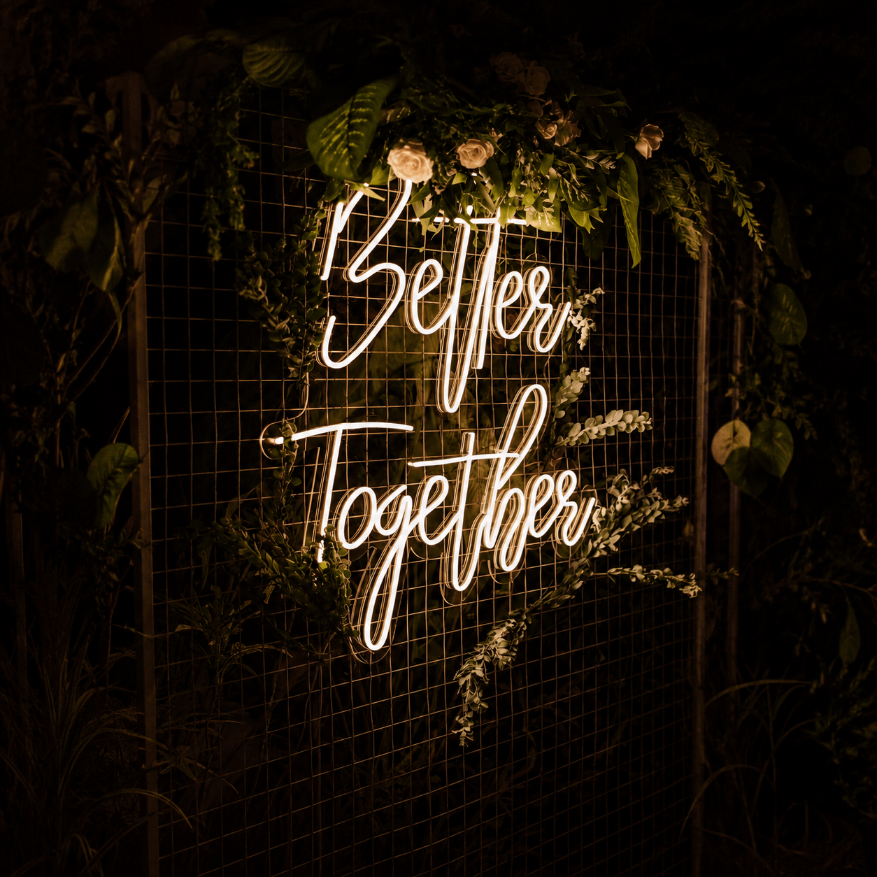 Better Together Handwritten Wall Light LED Neon Sign - Shineneon