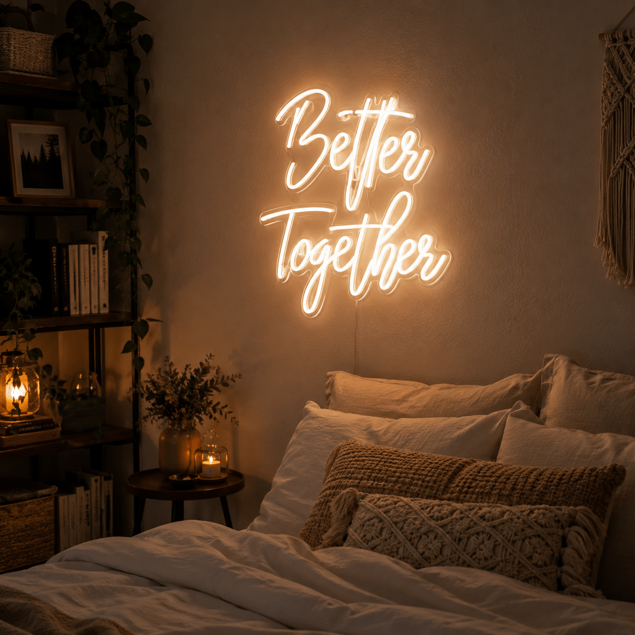 Better Together Handwritten Wall Light LED Neon Sign - Shineneon