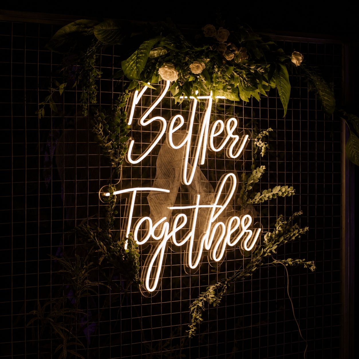 Better Together Handwritten Wall Light LED Neon Sign Wall Neon Sign - Shineneon
