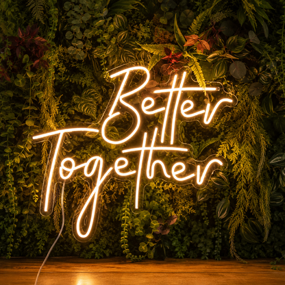 Better Together Home Wall Decor LED Neon Sign Wall Neon Sign - 02 High-Converting Product Image