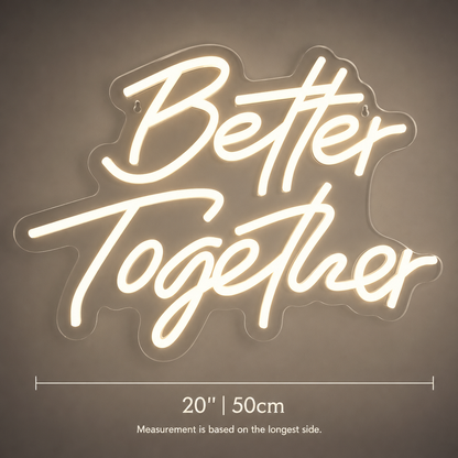 Better Together Home Wall Light LED Neon Sign Wall Neon Sign - 04 Size Image