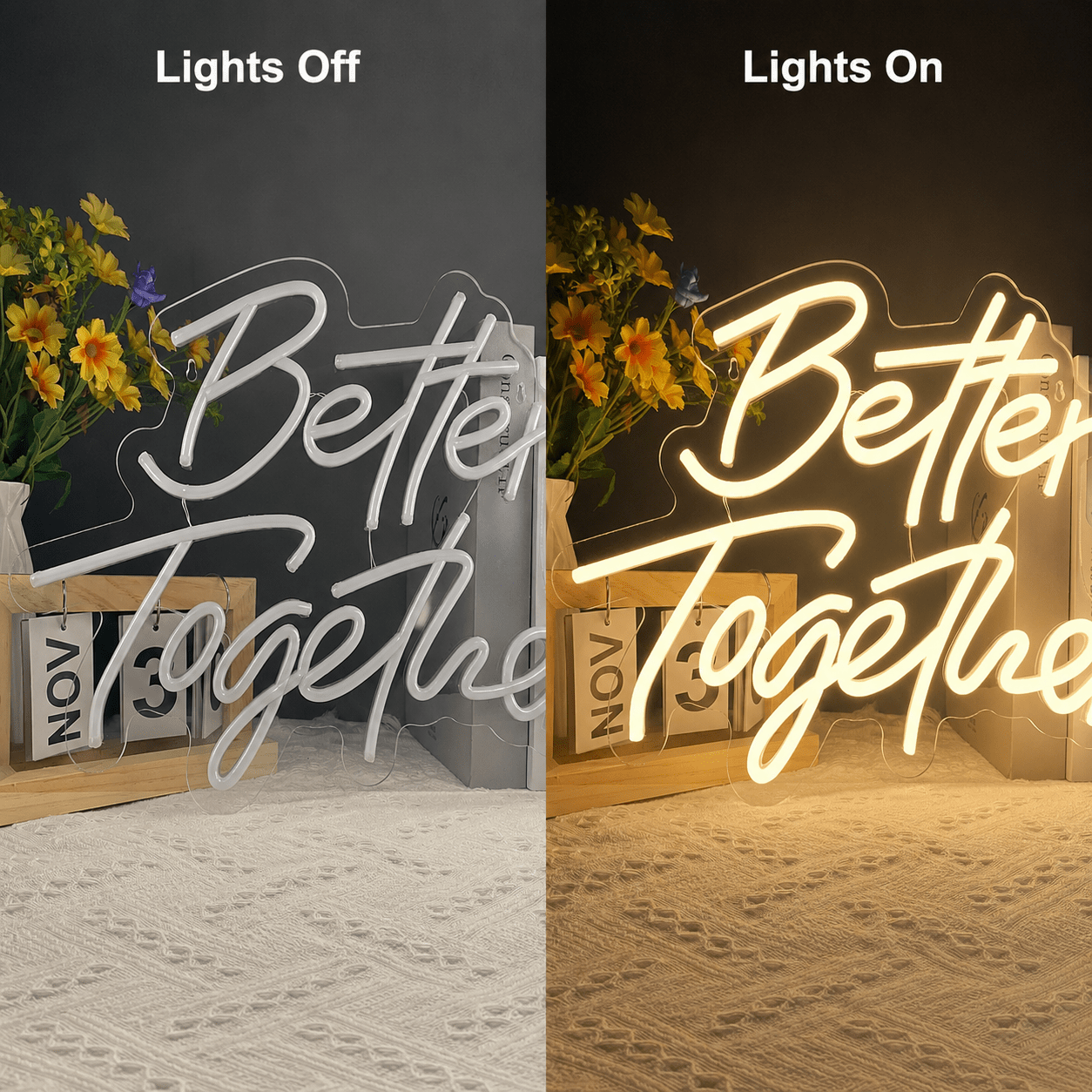 Better Together Home Wall Light LED Neon Sign Wall Neon Sign - Shineneon
