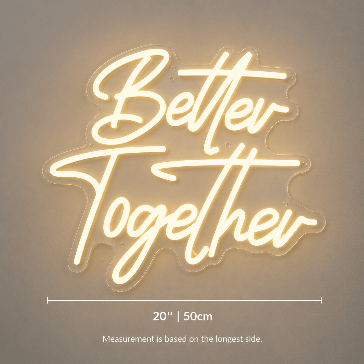 Better Together LED Neon Sign Bedroom Decor - Shineneon