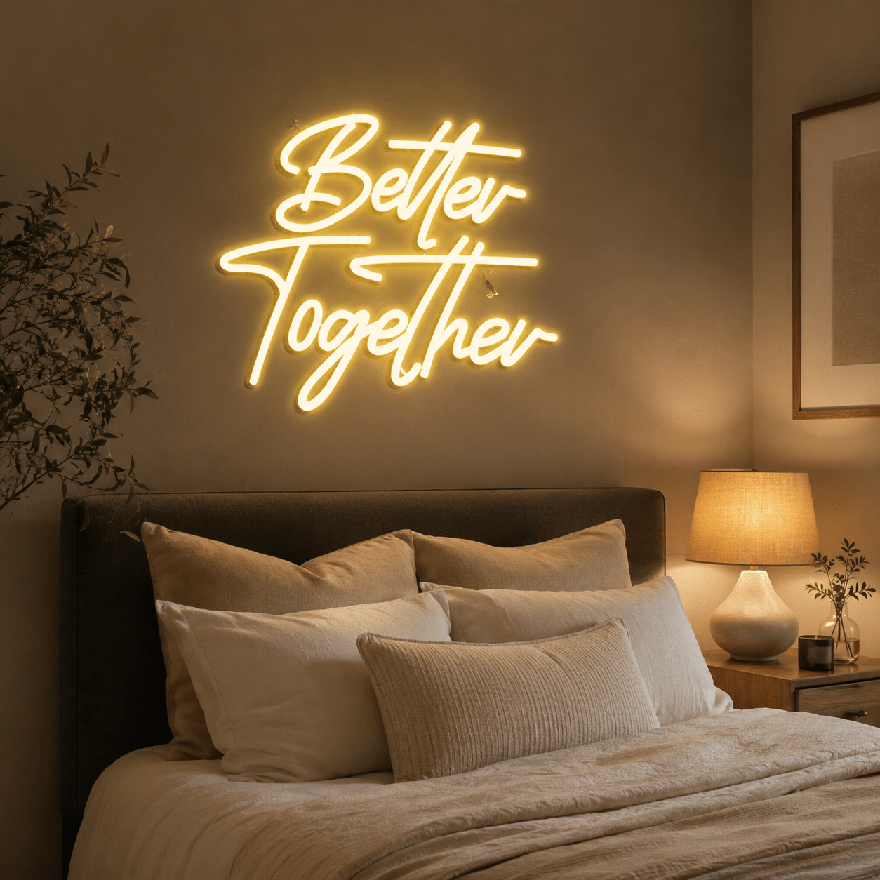 Better Together LED Neon Sign Bedroom Decor - Shineneon