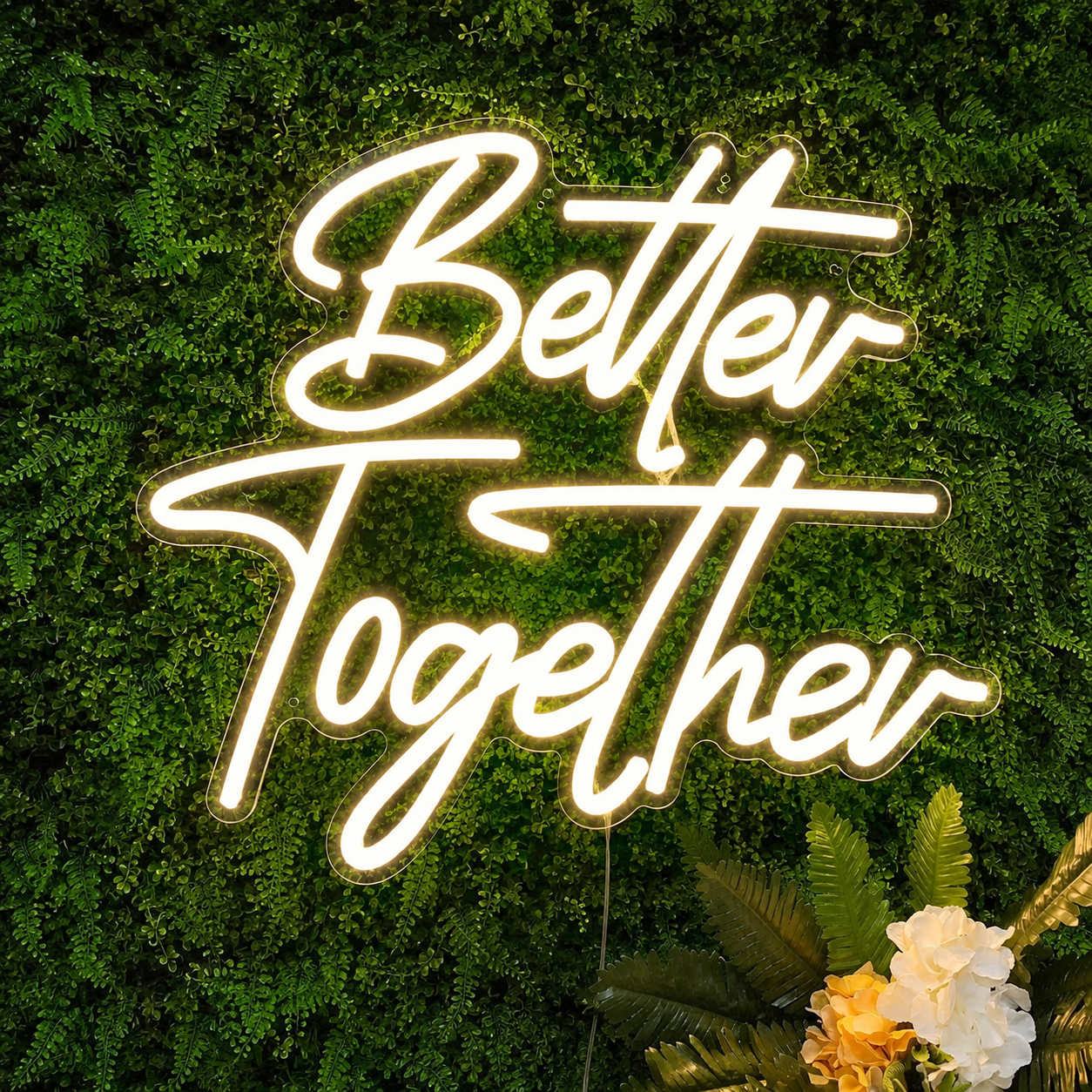Better Together LED Neon Sign Bedroom Decor Wall Neon Sign - 01 Original Product Image
