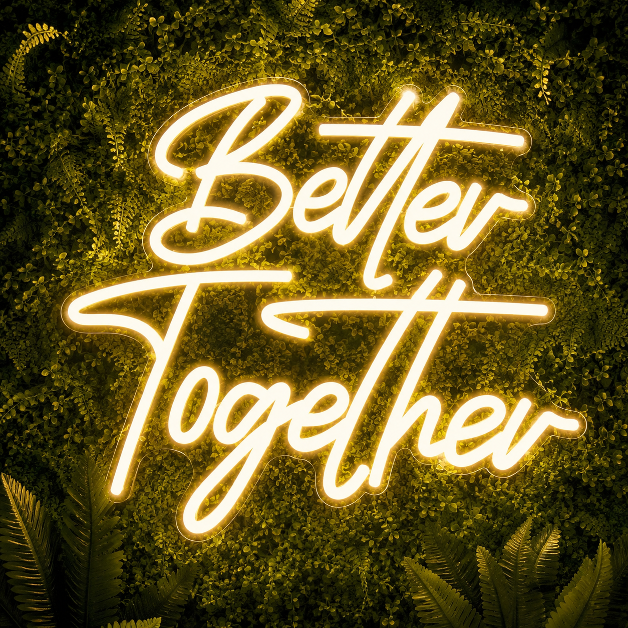 Better Together LED Neon Sign Bedroom Decor Wall Neon Sign - 02 High-Converting Product Image