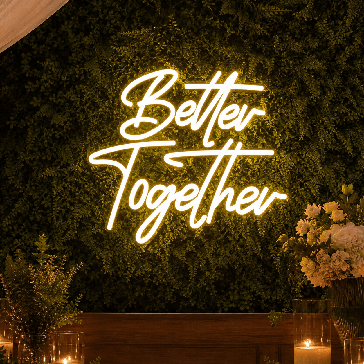 Better Together LED Neon Sign Bedroom Decor Wall Neon Sign - Shineneon