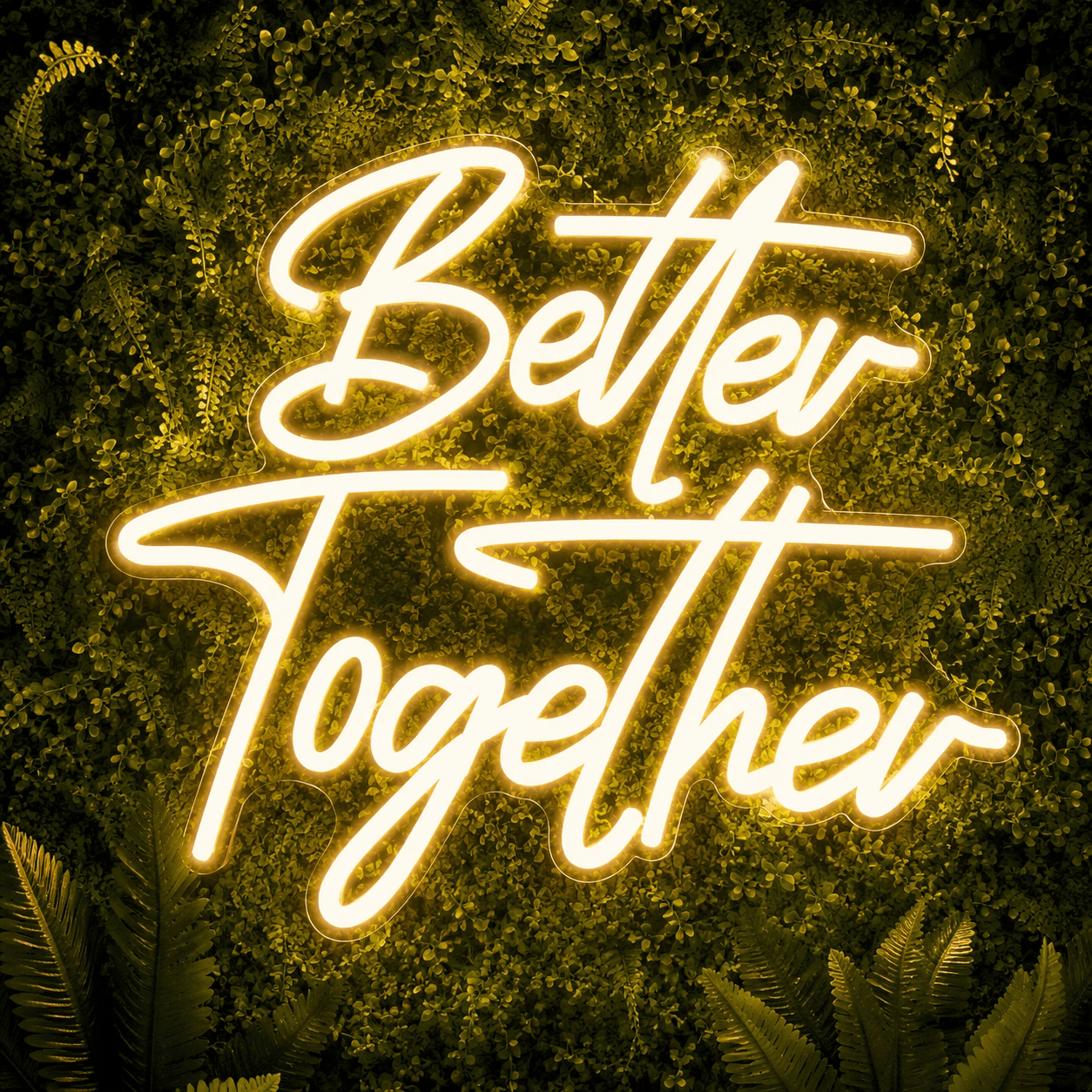 Better Together LED Neon Sign Bedroom Decor Wall Neon Sign - Shineneon