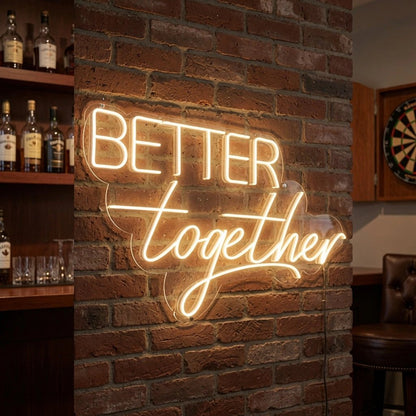 Better Together LED Neon Sign Home Art - Shineneon