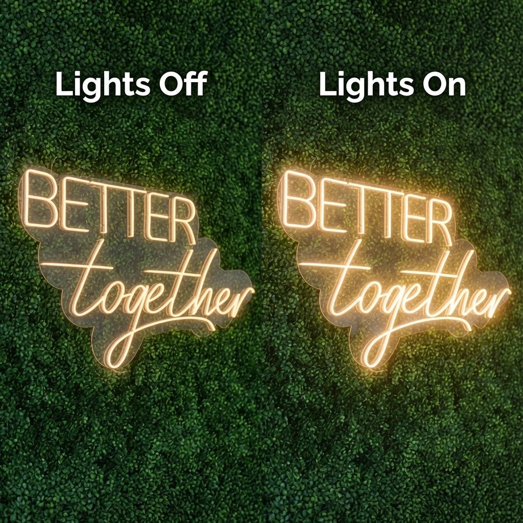 Better Together LED Neon Sign Home Art - Shineneon