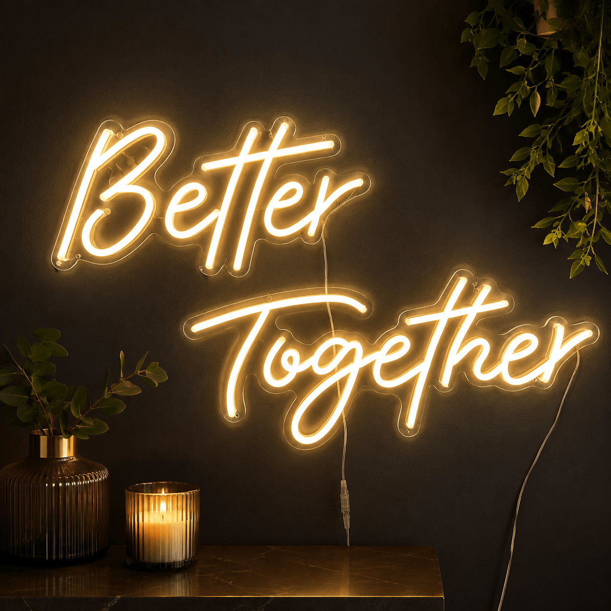 Better Together LED Neon Sign Home Decor Wall Neon Sign - Shineneon