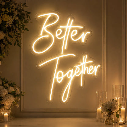 Better Together LED Neon Sign Home Wall Art Wall Decor - 04 Size Image